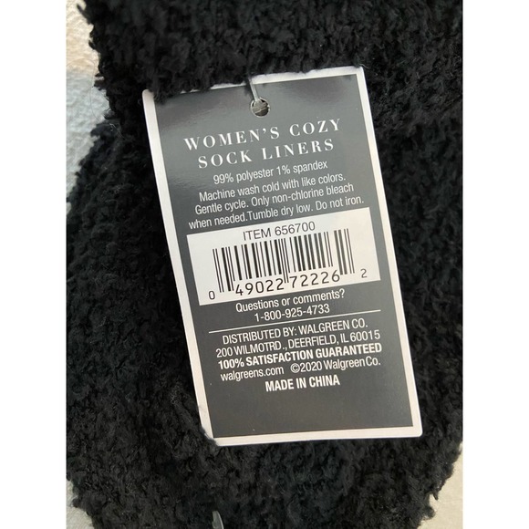 West Loop Cozy Fuzzy Liner Socks 2 PAIR SZ shoe 4-10 - Picture 4 of 4